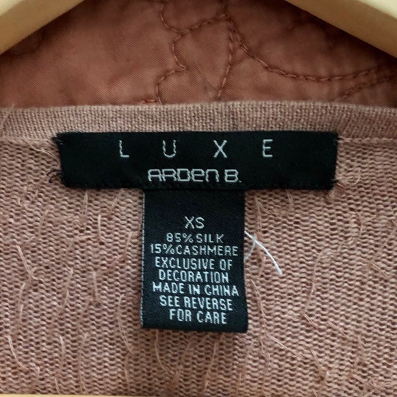 Arden B. LUXE Pink Sequin Cardigan - Picture 4 of 4